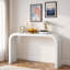 Console moderne minimaliste avec structure stable et silhouette arrondie