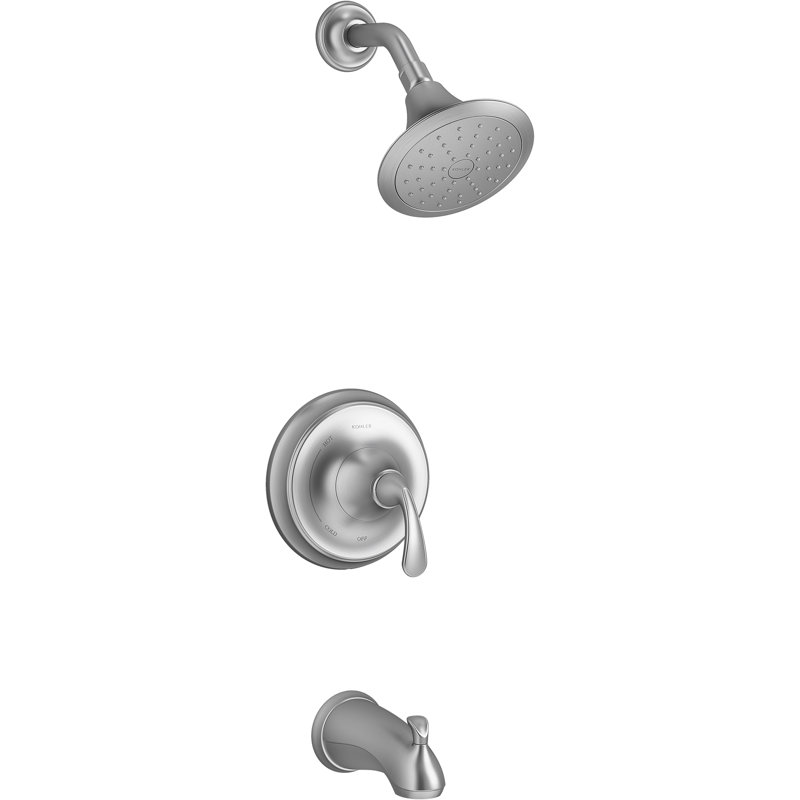 Garniture de salle de bain et de douche avec bec npt et 1,75 gpm pomme douche forté