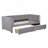 Modern Twin Size Upholstered Daybed With Ergonomic Design Backrest And 2 Drawers-1670249783