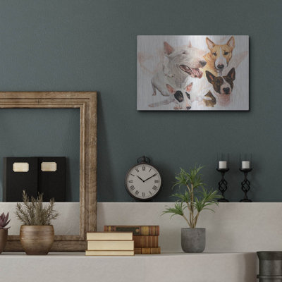"Bull terrier avec image fantôme" par Barbara Keith