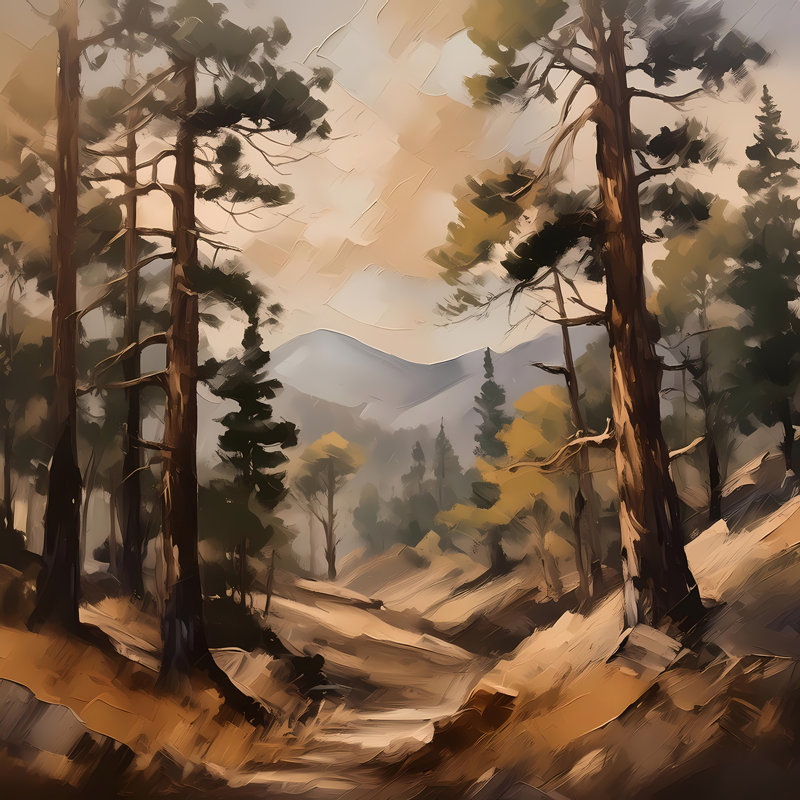 Sentier Misty Forest, H 24 po x l 24 po