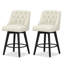 Tabouret de bar et de comptoir pivotant en bois massif Malakeh-1036082115-1036082126