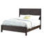 Grand lit avec attrait rustique contemporain, lit fini et tête de lit, chambre à coucher-829087510-829087511