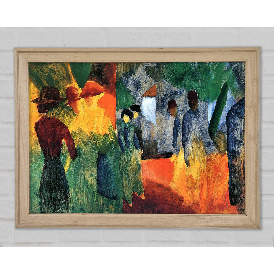 August Macke Menschen im Park - Druck