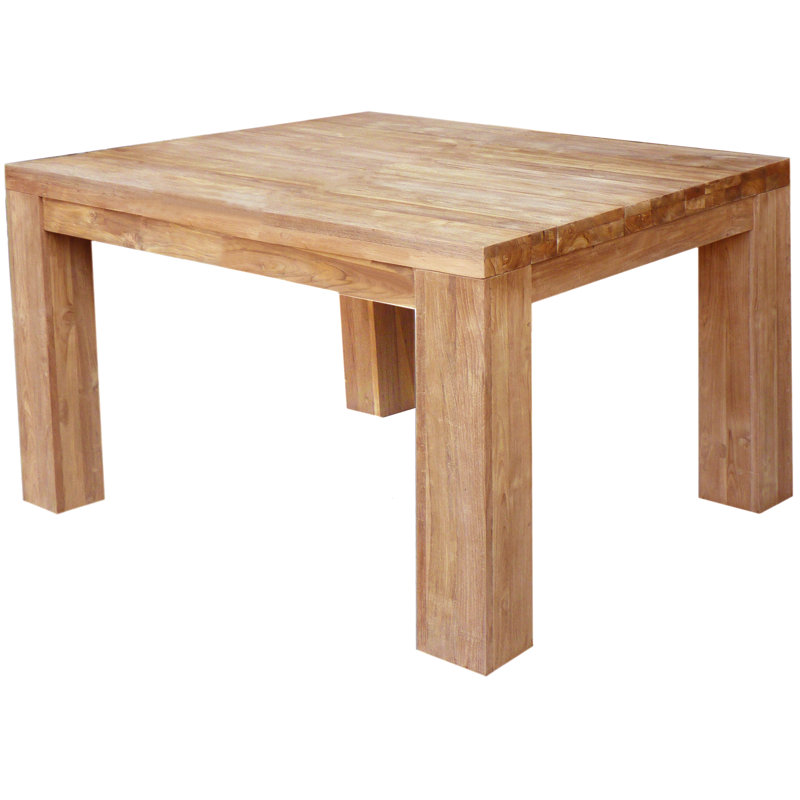 Bridport 35'' Teak Solid Wood Square Marbella Dining Table