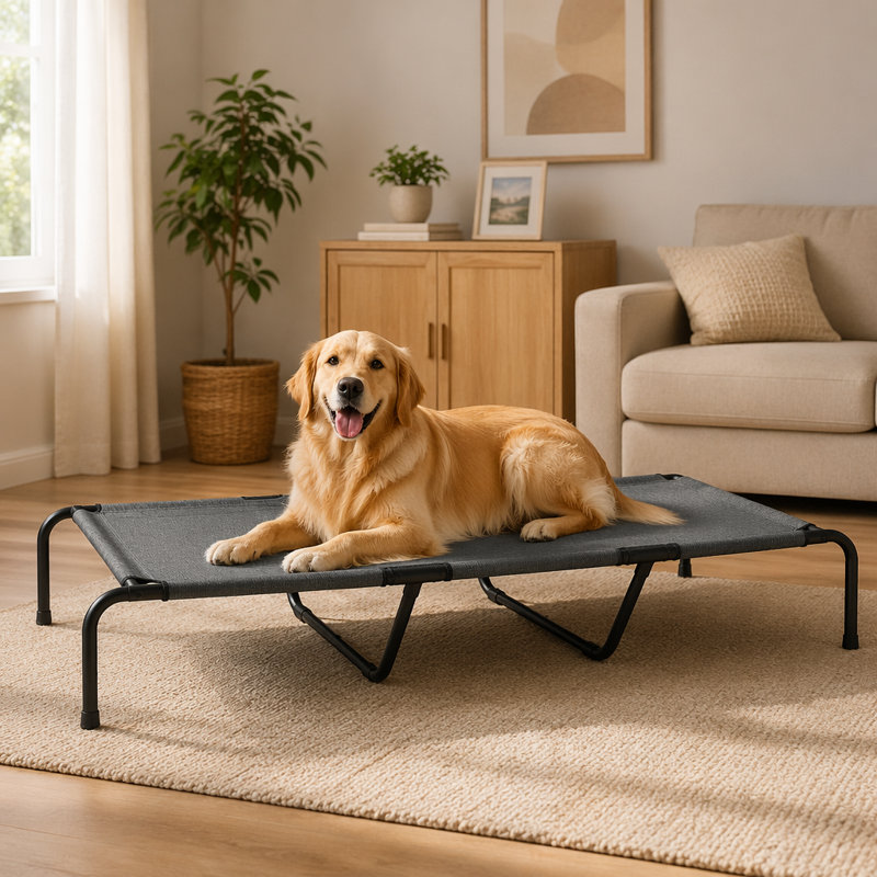 Structure pour chien en acier pour chien, Grey