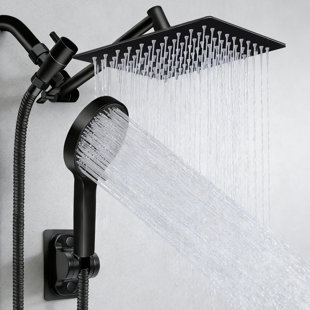 Rain Shower Head With Handheld Spray Combo, Adjustable Extension Arm