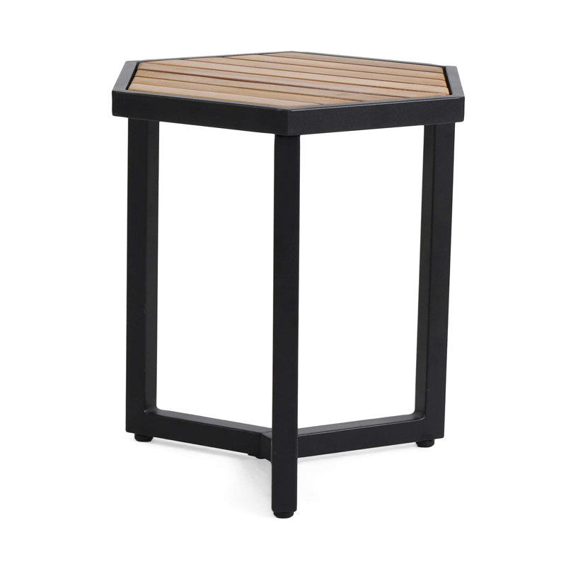 Honolulu Metal Outdoor Side Table , 15.75'' in. W 15.75'' in. D