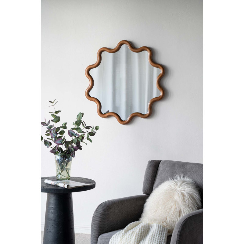 Jamesena Solid Wood Wall Mirror