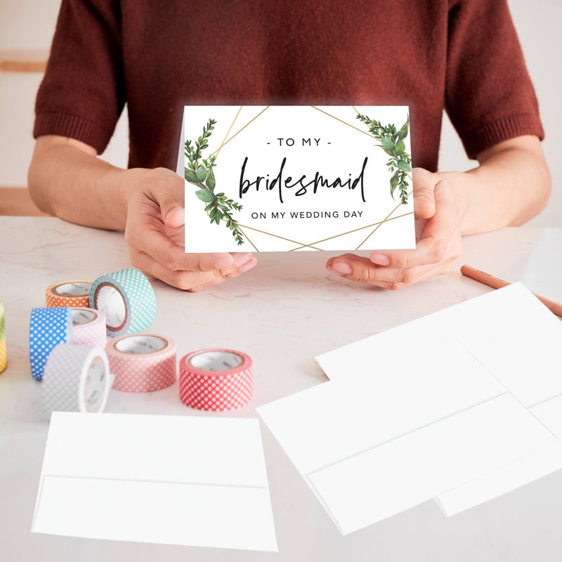 Ensemble de cartes-cadeaux de mariage avec enveloppes