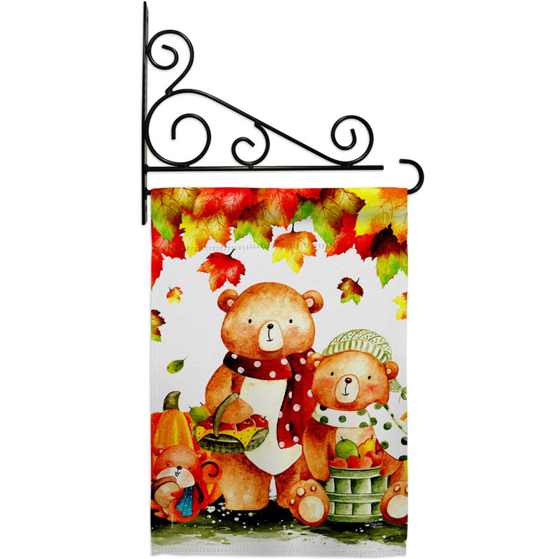 Double Sided 18.5'' H x 13'' W Polyester Flag Set