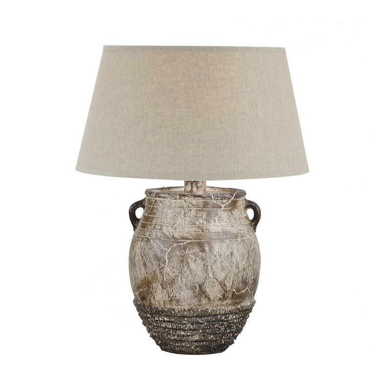 Lampe de table Frocalica Hydrocal, Brun patiné, Oui