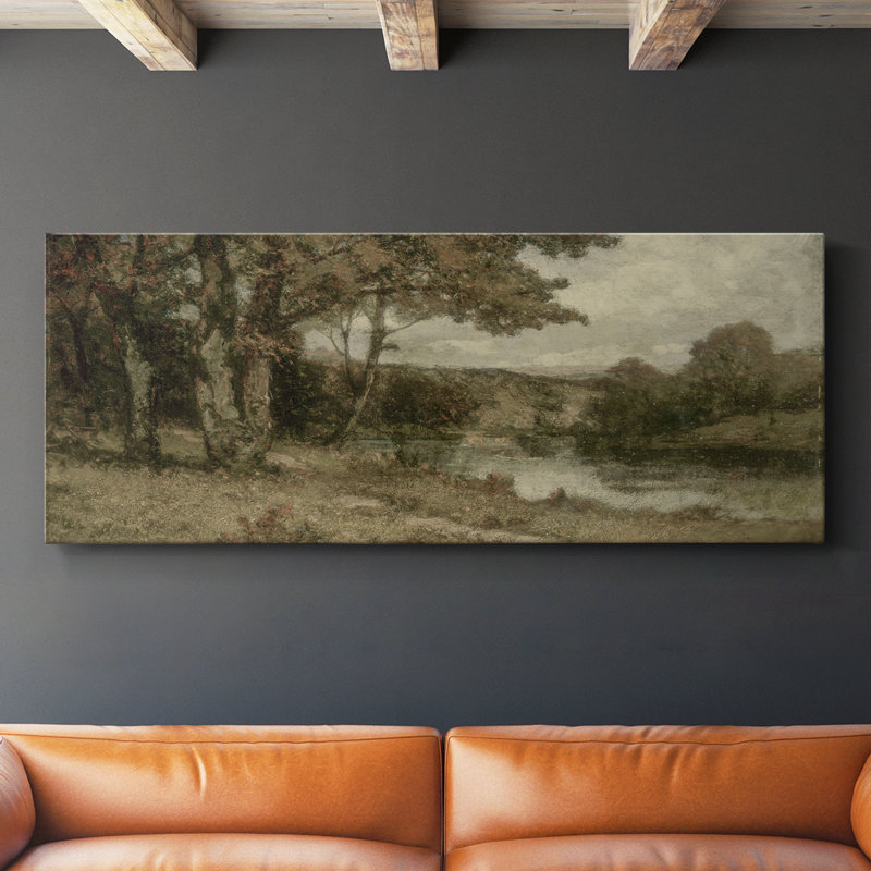 Série paysage - DCCDXCII - Toile tendue avec châssis - Prêt à être accroché, H 12 po x l 30 po