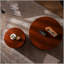 Table basse ronde en bois pour le salon, aucun assemblage requis, parfaite pour les petits espaces et un design élégant-943557734