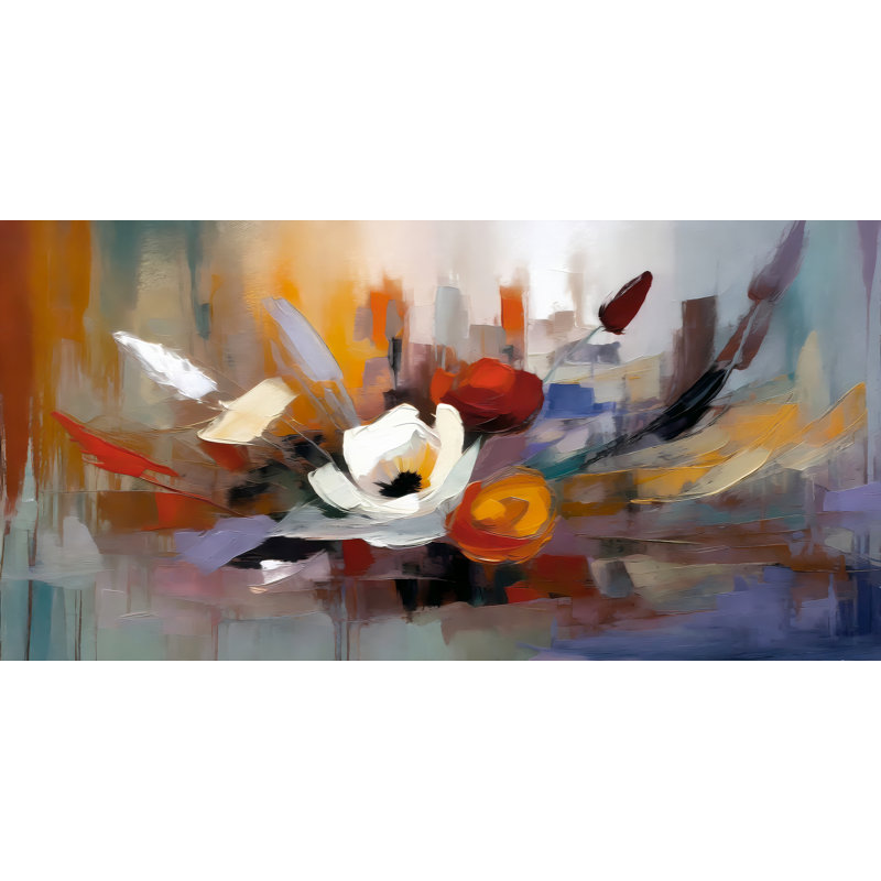 Couleurs florissantes, H 18 po x l 36 po