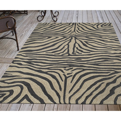 Anavae Hand Tufted Animal Print Indoor / Outdoor Rug