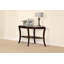 Console 1 pièce Espresso / Cerisier foncé Canapé traditionnel avec tablette de rangement en verre trempé de 5 mm