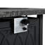 Clarkdale Square Concrete Propane Smokeless Fire Pit Table