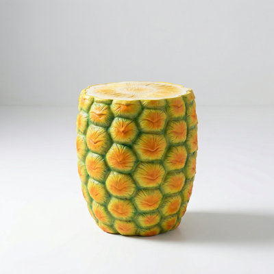 Oversized Pineapple Shaped Resin Stool and Side Table for Indoor and Outdoor Decorative Use