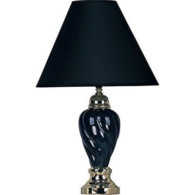 Lampe de table en céramique en forme d'urne