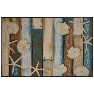 Paillasson intérieur seulement 46 po x 30 po Alfie-James Sea Life