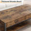 Table basse 41 po, 2 tiroirs et tablette ouverte
