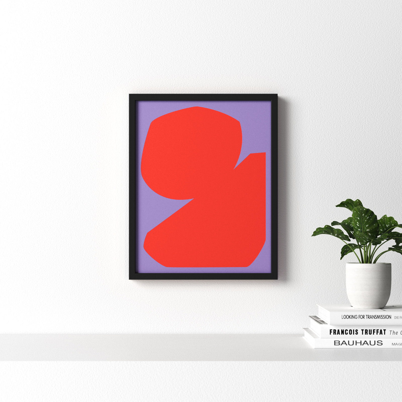 Akita "Module Minimalism 3" Print, Black Framed, 20"H x 16"W x 1.25"D