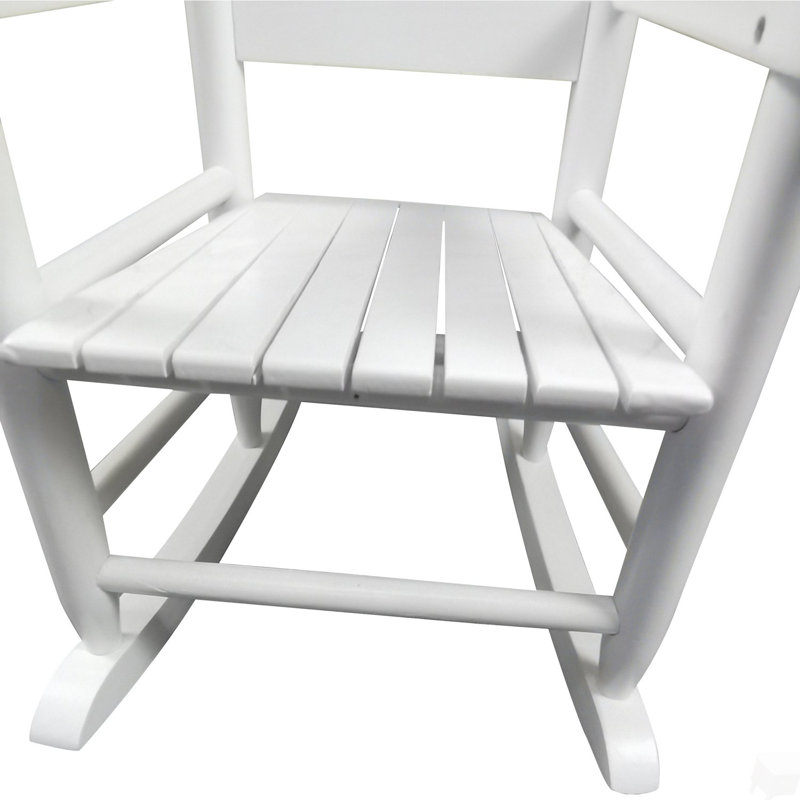 Chaise berçante blanche pour enfants - Intérieur ou extérieur - Convient aux enfants - Durable