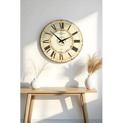 Elegant Decorative MDF Clock, 19.7 x 19.7 inches | 100% MDF, Thickness: 0.2 inches | Perfect for Home or Office Decor, Stylish Design, Adds a Modern Touch to Any Room