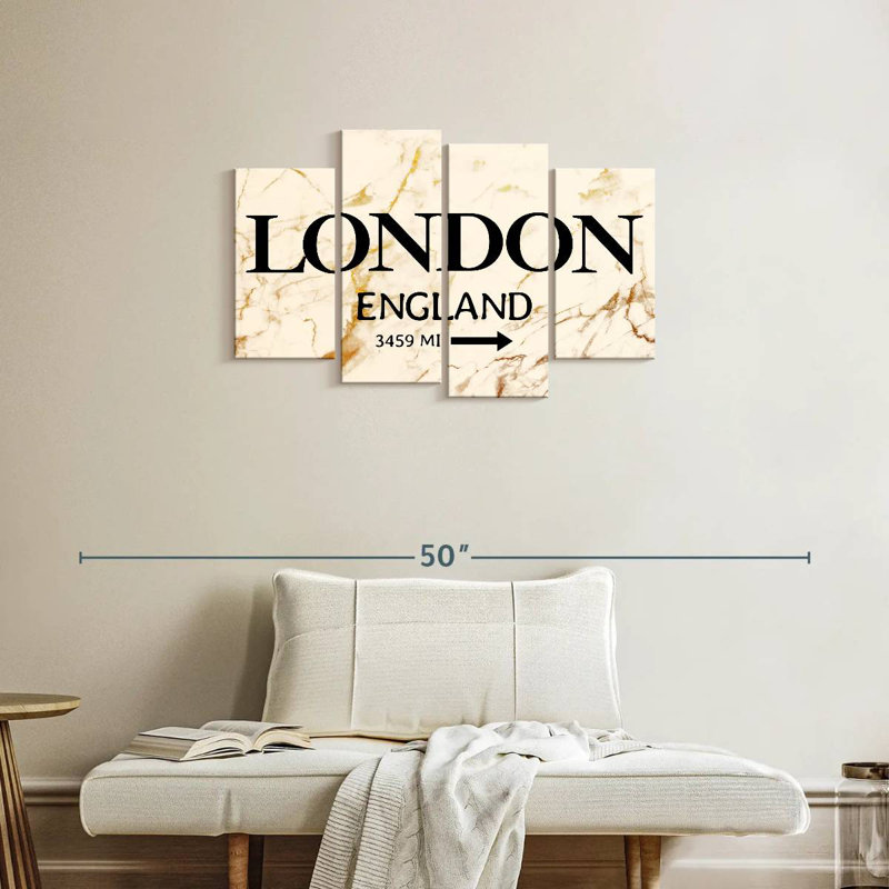 Signe de Londres, H 22 po x l 36 po