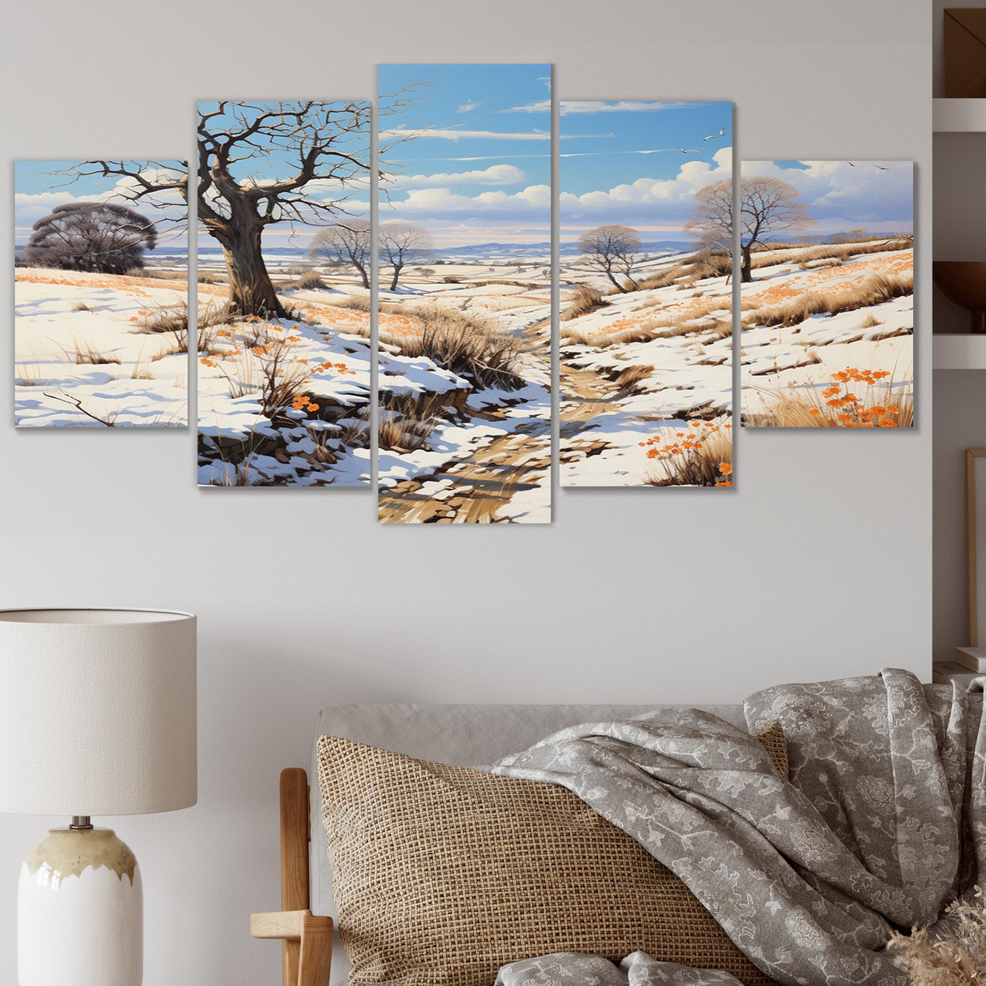 Winston Porter Countryside Solitude In The - Landscapes Canvas Print ...