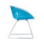 Chaise d'appoint transparente, demi-cercle, 2 pièces par ensemble-195067168