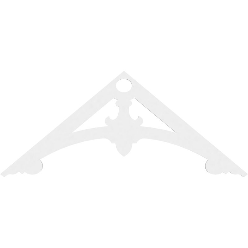 Sellek Architectural Grade PVC Gable, 30" H x 72" W x 1" D, 10/12