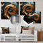 Golden Ratio Spiral I - Abstract Spirals, impression murale en métal-99555782