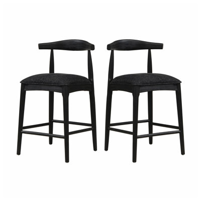 Christopher Knight Home® 21.5" W x 21.5" D x 37.5" H Rubberwood Set of 2 Counter Stool