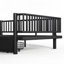 Lit plateforme avec tiroirs de rangement-288085524-288085525