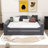 Wood Upholstered Daybed with Integrated Bluetooth Audio System, Storage Armrests and Trundle-925645989-925645984