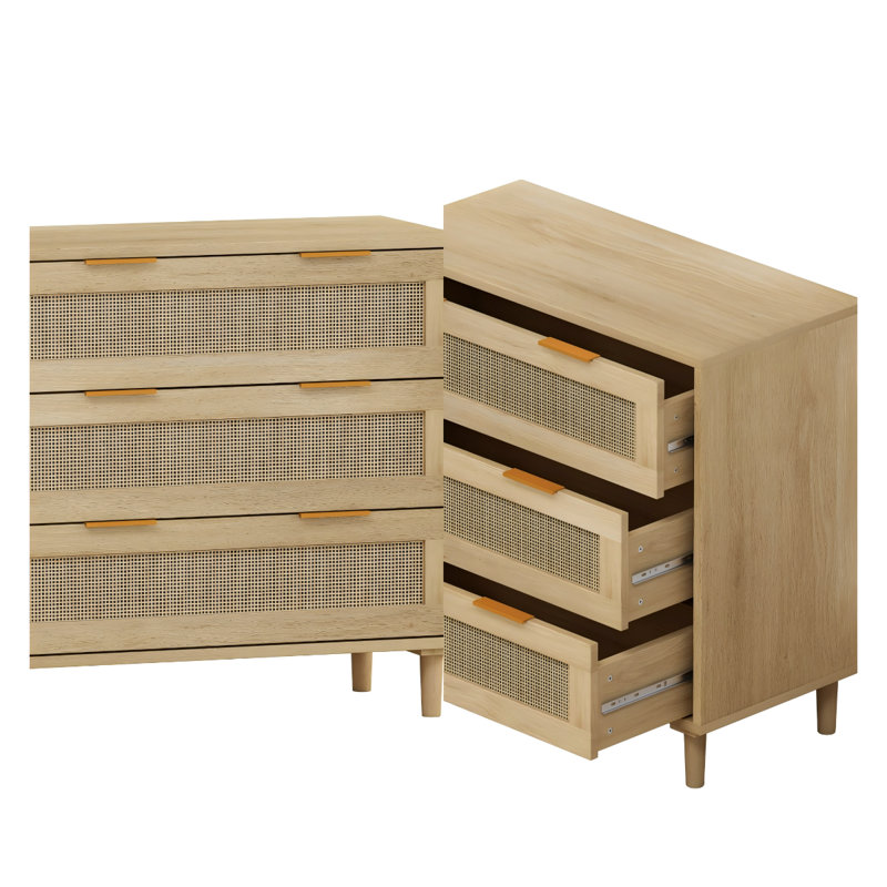 Commode d'appoint Aidelyn, Brun