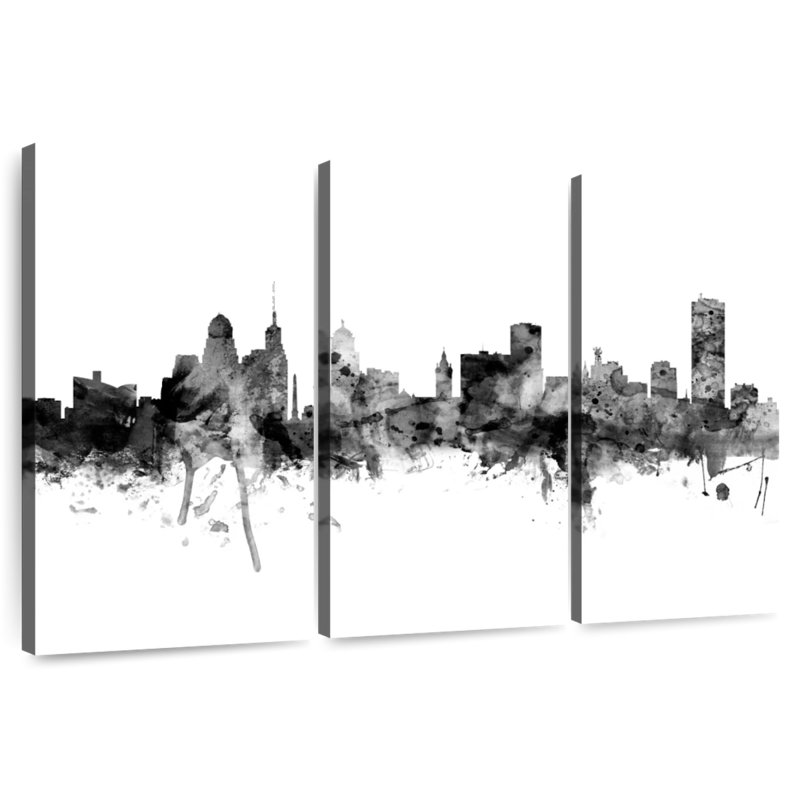 Sireci Buffalo New York Skyline V, 24" H x 38" W