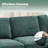 Sarang 59" Upholstered Modern Loveseat Modular Sofa-1162589756