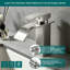 Robinet de salle de bain à poignée simple, poignée simple, acier inoxydable, nickel brossé-127343114