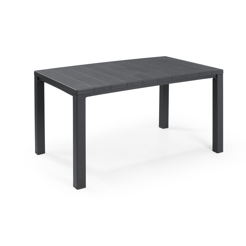 Metalix Keter Julie 6 Seater Dining Table - Graphite