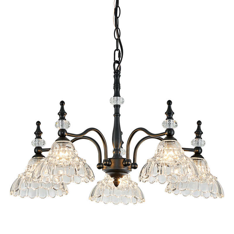 Luminaire suspendu moderne à 5 lumières Chandeliers