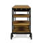 VIVLio BOIS + CART BARCART MÉTAL