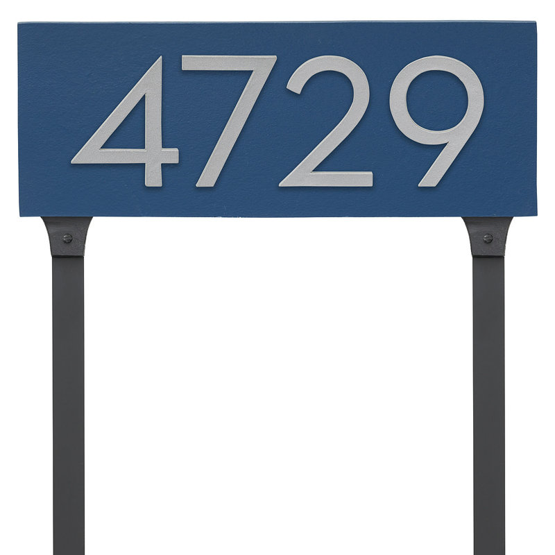 Rectangle Lawn Insert, Sea Blue/Silver, Yes
