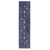 Laurel Edina Machine Woven Polyester No Pattern Area Rug in Navy