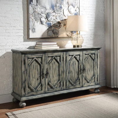 Jardins Console Table,Buffet cabinet,Office Credenza with Wooden turned legs
