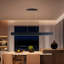 46.5" Black Island Linear Pendant Light Integrated Led Modern Led Linear Chandelier For Kitchen Island