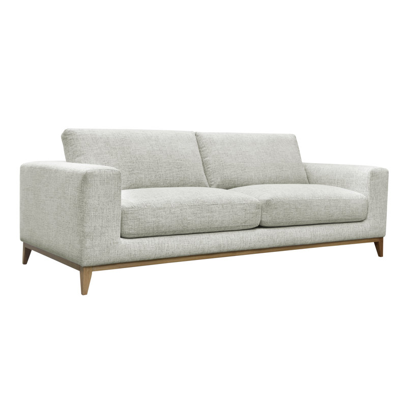 Donovan 94'' Upholstered Sofa, Gray