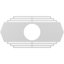 Médaillon de plafond 16 po x l 16 po x H 8 po x P 4 1/4 po x P 1/2 po Chrysler-40712886-40714708